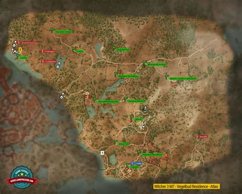 vegelbud residence|The Witcher 3 Wild Hunt: Map of important locations M7.